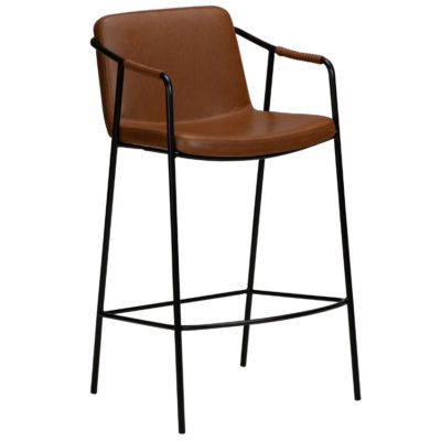 ​​​​​Dan-Form Hnědá koženková barová židle DAN-FORM Boto 67 cm