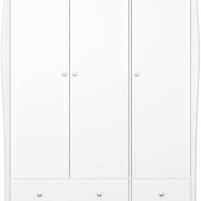 Bílá šatní skříň 143x192 cm Baroque - Tvilum