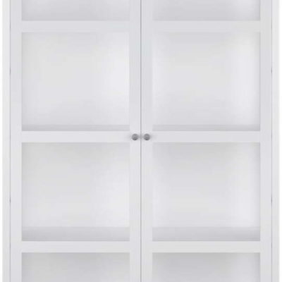 Bílá vitrína 124x210 cm Excellent - Tvilum
