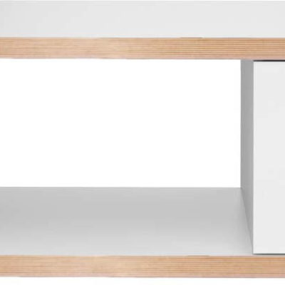 Bílý konferenční stolek 105x55 cm Berlin - TemaHome