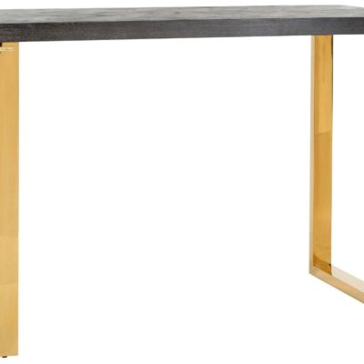 Černo zlatý dubový barový stůl Richmond Blackbone 160 x 80 cm