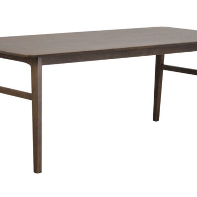 Tmavě hnědý dubový jídelní stůl ROWICO NAGANO 205 x 95 cm