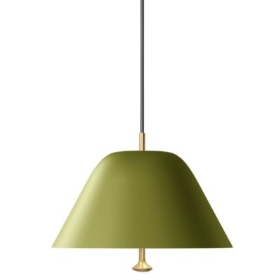 Zeleno zlaté kovové závěsné světlo MENU LEVITATE 28 cm