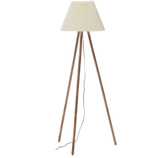 Béžová bavlněná stojací lampa Kave Home Benicarlo 149 cm