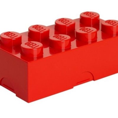 Červený box na svačinu LEGO® Lunch 20 x 10 cm