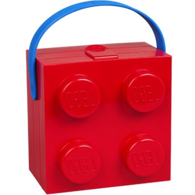 Červený svačinový box s rukojetí LEGO® Storage 16