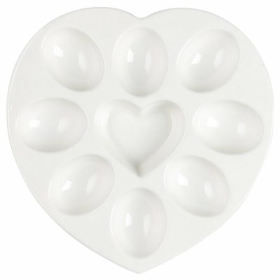 Florina Porcelánový talíř na vajíčka Heart