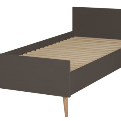 Tmavě hnědá dětská postel Quax Cocoon 200 x 90 cm