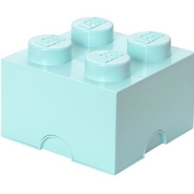 Tyrkysový úložný box LEGO® Smart 25 x 25 cm