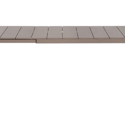 Nardi Šedohnědý hliníkový rozkládací zahradní stůl Rio 140/210 x 85 cm
