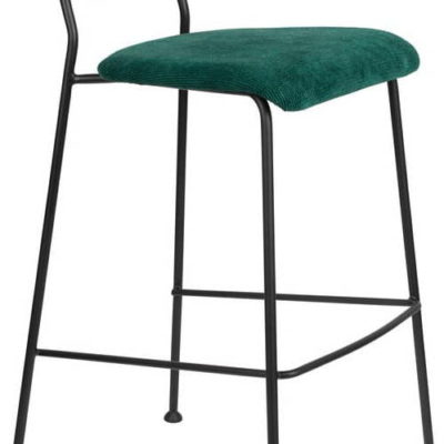 Tmavě zelené barové židle v sadě 2 ks 102 cm Benson – Zuiver