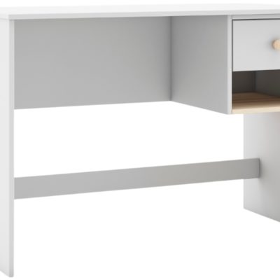 Bílý lakovaný pracovní stůl Marckeric Esteban 110 x 55 cm