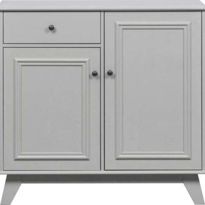 Světle šedá nízká dětská komoda z borovicového dřeva 98x93 cm Lily – WOOOD