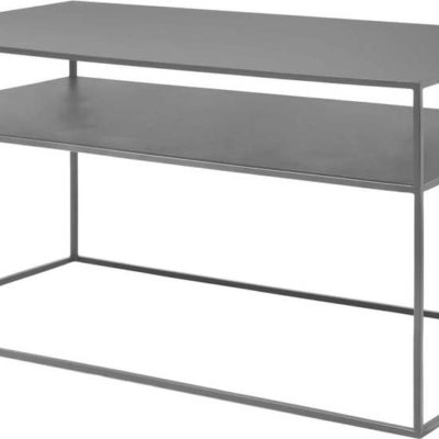 Tmavě šedý kovový konferenční stolek 50x90 cm Fera – Blomus