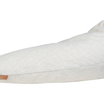 Béžový lněný kojicí polštář Quax Naturel 190 cm