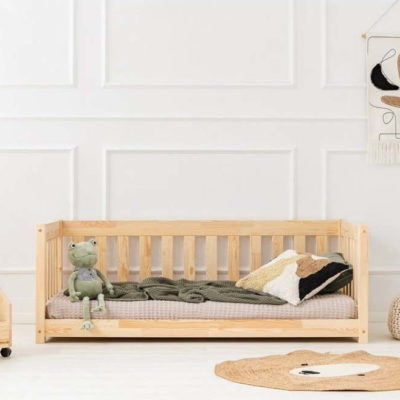 Dětská postel z borovicového dřeva v přírodní barvě 80x160 cm CPP – Adeko