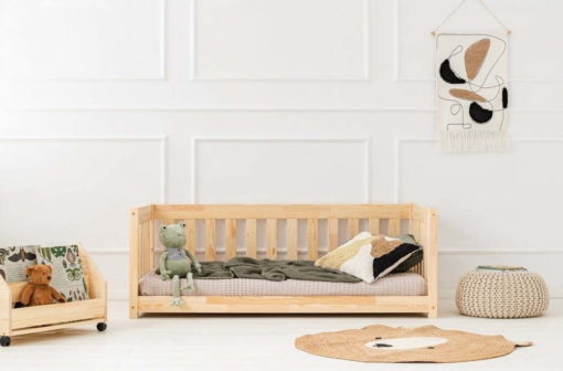 Dětská postel z borovicového dřeva v přírodní barvě 80x160 cm CPP – Adeko