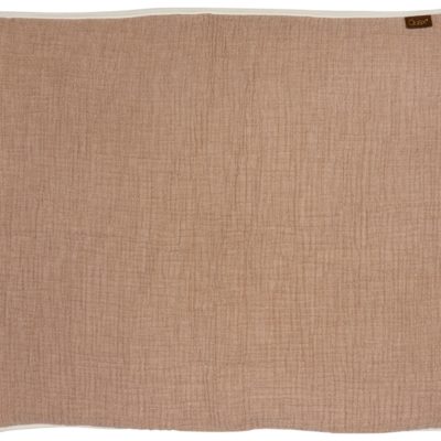 Korálově růžová mušelínová dětská deka Quax Natural 80 x 65 cm