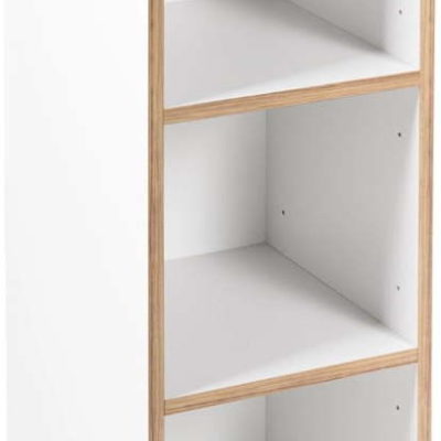 Bílá dětská knihovna 30x91 cm Finn – Roba