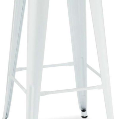 Bílé kovové barové židle v sadě 2 ks 76 cm Korona – Furnhouse