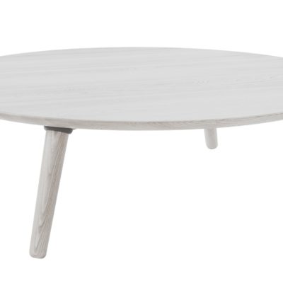 Bílý dřevěný konferenční stolek RAGABA CONTRAST SLICE 100 cm