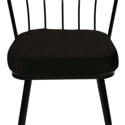 Černé kovové jídelní židle v sadě 2 ks Yildiz – Kalune Design