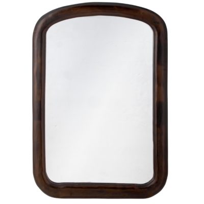 Hnědé dřevěné nástěnné zrcadlo Bloomingville Tabitha 60 x 90 cm