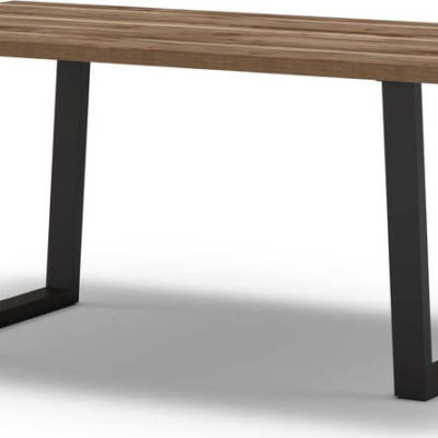 Jídelní stůl s deskou v dekoru ořechového dřeva 90x180 cm Flavia – Marckeric