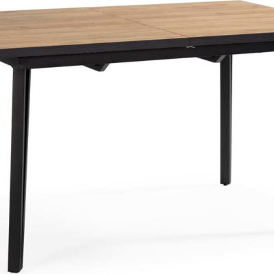 Jídelní stůl s deskou v dubovém dekoru 90x140 cm Cleo – Marckeric