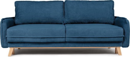 Modrá manšestrová rozkládací pohovka 218 cm Tori – Bonami Selection