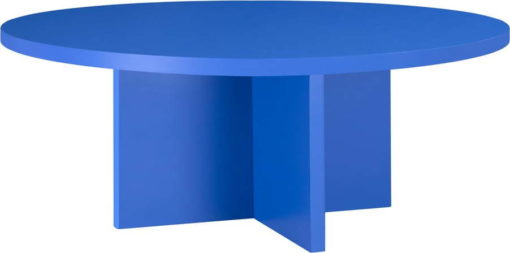 Modrý kulatý konferenční stolek ø 80 cm Pausa – Really Nice Things