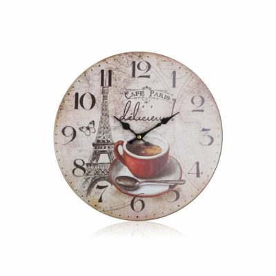 Nástěnné hodiny Cafe Paris
