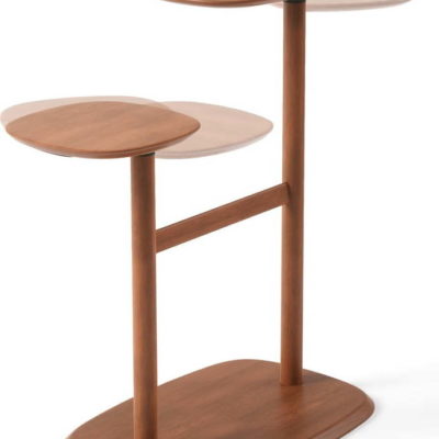 Odkládací stolek z bukového dřeva 36x87 cm Swivo – Umbra