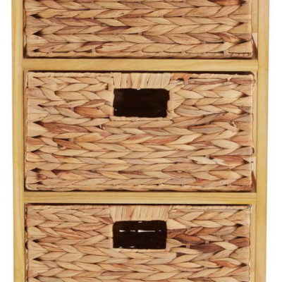 Vysoká komoda z masivu pavlovnie v přírodní barvě 41x70 cm – Premier Housewares