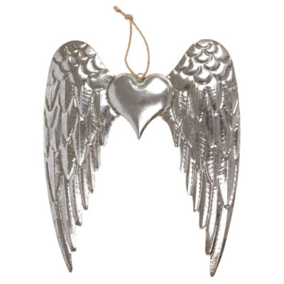 Závěsná kovová dekorace Andělská křídla