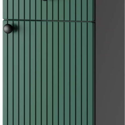 Zeleno-antracitová nízká závěsná koupelnová skříňka 30x60 cm Asti – STOLKAR