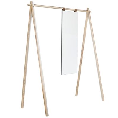 Dřevěný věšák Karup Design Hongi se zrcadlem 150 cm
