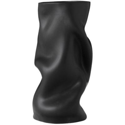 Audo CPH Černá keramická váza AUDO COLLAPSE 30 cm