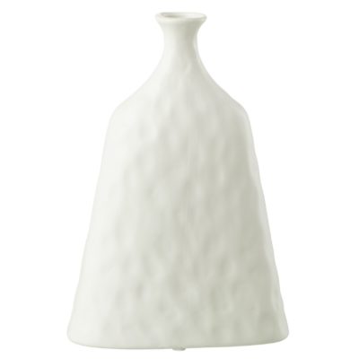 Bílá keramická váza J-line Zafelo 30 cm