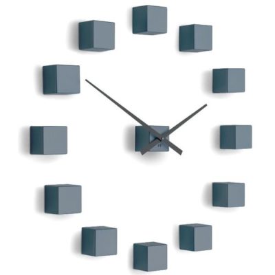 Future Time FT3000GY Cubic grey Designové samolepicí hodiny