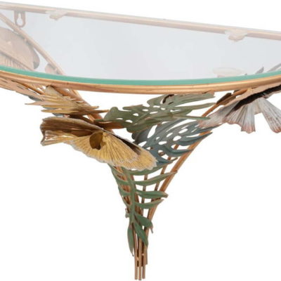 Noční stolek ve zlaté barvě Amaz – Mauro Ferretti