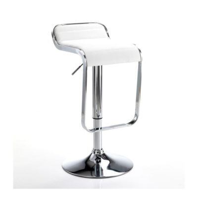 Barová židle v bílo-stříbrné barvě 67 cm – Tomasucci