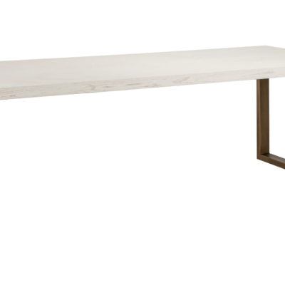 Bílý jídelní stůl Richmond Whitebone 235 x 100 cm