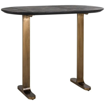 Černý mangový barový stůl Richmond Revelin 140 x 75 cm