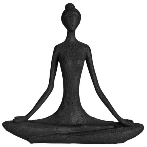 Dekorace Yoga Lady černá