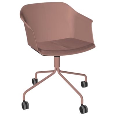 Narbutas Růžová čalouněná konferenční židle POLYTONE C