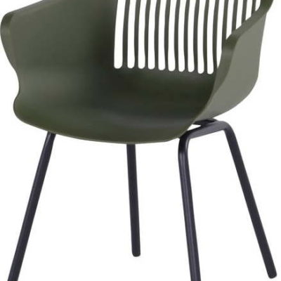 Tmavě zelené plastové zahradní židle v sadě 2 ks Jill Rondo – Hartman