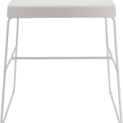 Bílý kovový jídelní stůl 58x75 cm A-Café – Zone