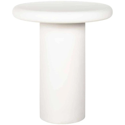 Bílý sádrový odkládací stolek Richmond Bloomstone 55 cm