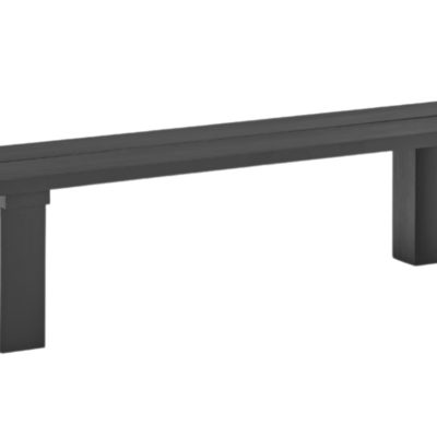 Černá dřevěná lavice Teulat Banda 180 cm